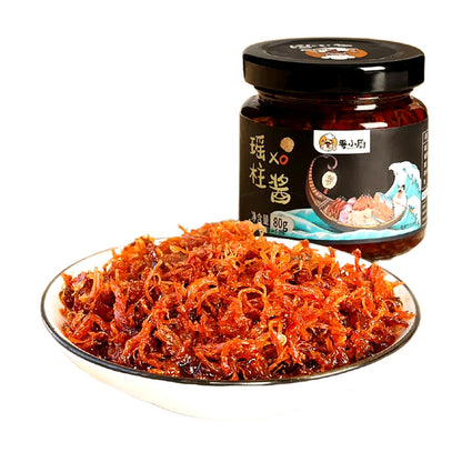 [新货亏本冲销量] 粤小厨 瑶柱xo酱 家用海鲜瑶柱酱 即食干贝拌饭酱 拌面酱 YueXiaoChu Scallop XO Sauce Seafood Sauce for Rice & Noodles (80g）