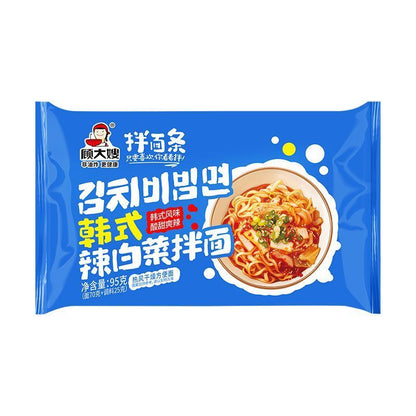 [新货亏本冲销量] 顾大嫂 拌面条 葱油 炸酱 小龙虾 韩式辣白菜 辣子鸡 速食袋装 干拌面 宿舍免煮方便面 泡面 夜宵 GuDaSao Non-Fried Instant Dry Noodle(90g)