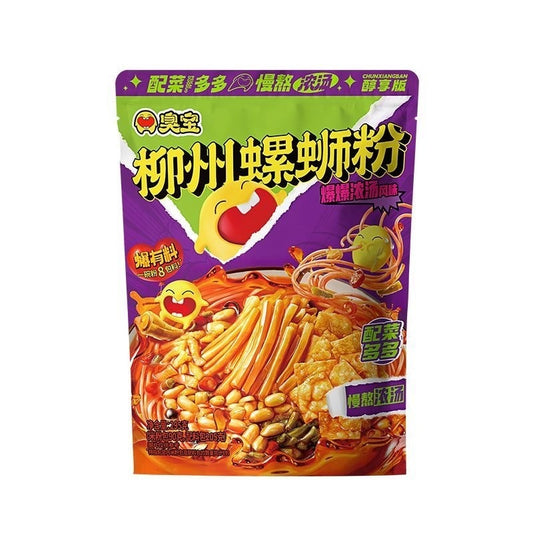 [新货亏本冲销量] 臭宝 柳州螺蛳粉 爆爆浓汤 大片腐竹 ChouBao LiuZhou River Snail Rice Noodles Hot & Sour Noodles (243g)