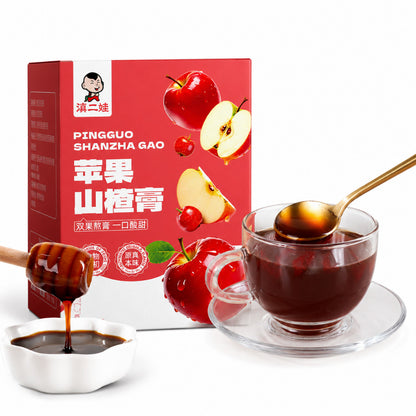 [新货亏卖冲销量] 滇二娃 苹果山楂膏 泡水冲饮 营养代餐 孕妇儿童 休闲零食小吃 Apple Hawthorn Paste (100g)