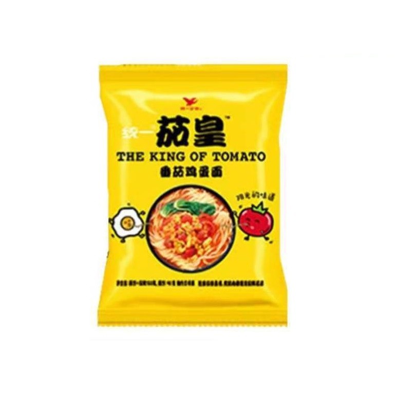 [新货亏本冲销量] 统一茄皇 番茄鸡蛋面 番茄牛肉面 意式番茄肉酱风味拌面 统一茄皇方便面 新疆面西红柿 The King of Tomato Egg / Beef Instant Noodles (78g - 128g)