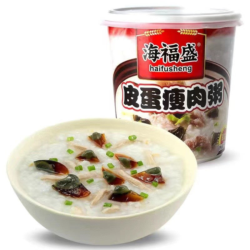 [新货亏本冲销量] 海福盛 燕麦粥 速食冻干粥 冲泡即食速食粥 排骨菌菇粥 精炖牛肉粥 家常海鲜粥 麦芯鸡粥 皮蛋瘦肉粥 香芋蔬菜粥 HaiFuSheng Instant Porridge Cup (40g)