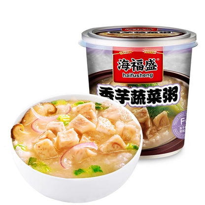 [新货亏本冲销量] 海福盛 燕麦粥 速食冻干粥 冲泡即食速食粥 排骨菌菇粥 精炖牛肉粥 家常海鲜粥 麦芯鸡粥 皮蛋瘦肉粥 香芋蔬菜粥 HaiFuSheng Instant Porridge Cup (40g)