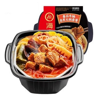 [新货亏本冲销量] 海底捞 自煮火锅 自热米饭 自热懒人小火锅 麻辣嫩牛 麻辣小酥肉 三荤五素 番茄小酥肉 番茄牛腩 脆爽牛肚 香辣素食 松茸鸡汤 麻辣烫 HaiDiLao Self-Heat Mini Hotpot  (1s)