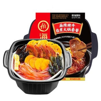 [新货亏本冲销量] 海底捞 自煮火锅 自热米饭 自热懒人小火锅 麻辣嫩牛 麻辣小酥肉 三荤五素 番茄小酥肉 番茄牛腩 脆爽牛肚 香辣素食 松茸鸡汤 麻辣烫 HaiDiLao Self-Heat Mini Hotpot  (1s)