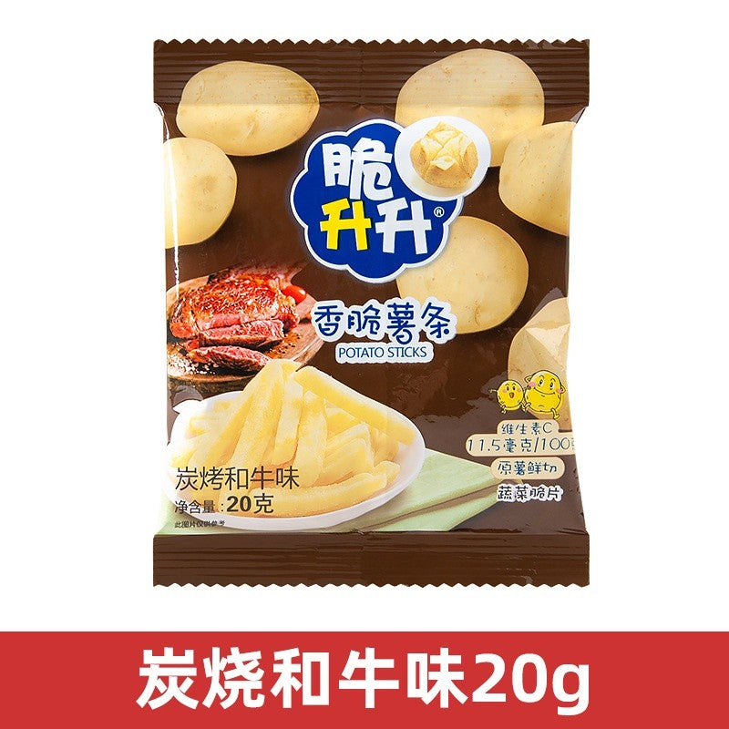 [新货亏本冲销量] 脆升升薯条 三只松鼠脆薯条 香脆薯条 CuiShengSheng Crispy French Fries Potato Sticks (20g)