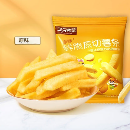 [新货亏本冲销量] 脆升升薯条 三只松鼠脆薯条 香脆薯条 CuiShengSheng Crispy French Fries Potato Sticks (20g)