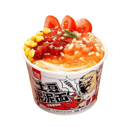 [新货亏本冲销量] 阿宽 爱吃鬼 土豆泥泥面 土豆泥拌面 土豆泥泥火鸡面 孜然麻辣味 坛坛酸菜味 浓香番茄味 鲜椒烧卤味 土豆泥泥粉 AKuan Mashed Potato Noodles (115g)