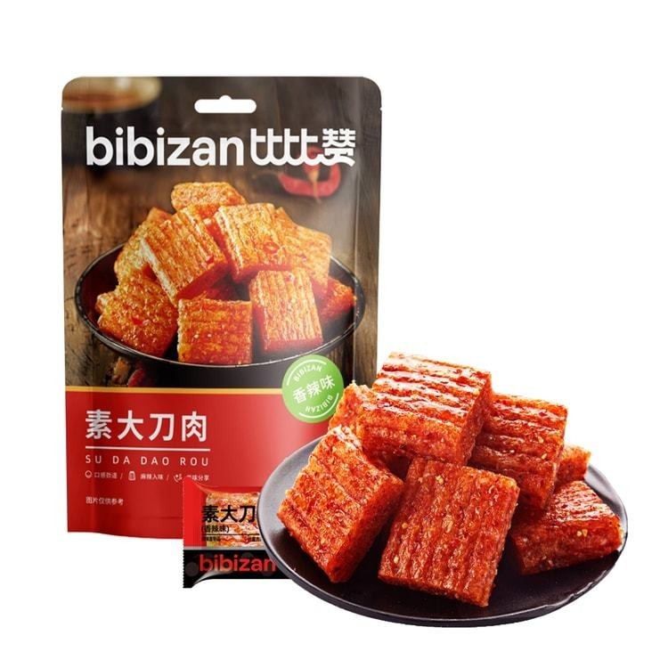 [新货亏本冲销量] 比比赞 素大刀肉 辣块 麻辣鲜香辣条零食 BiBiZan Plant Based Spicy Meat Snack (205g)