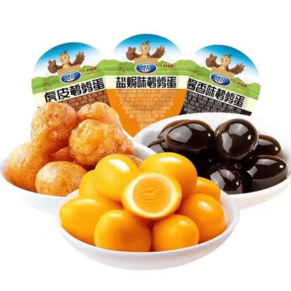 [新货亏本冲销量] 贤哥鹌鹑蛋 鹌鹑铁蛋 鹌鹑蛋 卤蛋 盐焗味 虎皮味 酱香味 XianGe Quail Eggs Snacks (1s)