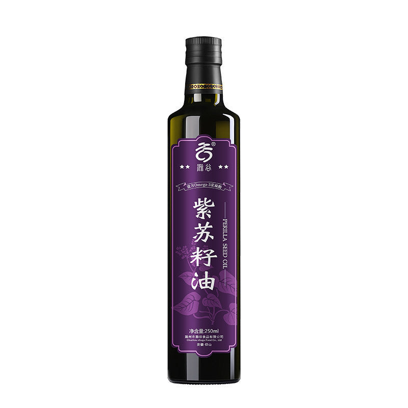 [新货亏本冲销量] 滁谷 纯紫苏籽油 瓶装 富含α-亚麻酸（ω-3）食用油 凉拌热炒 ChuGu Perilla Seed Oil Edible Oil Rich In Omega-3 (250ml)