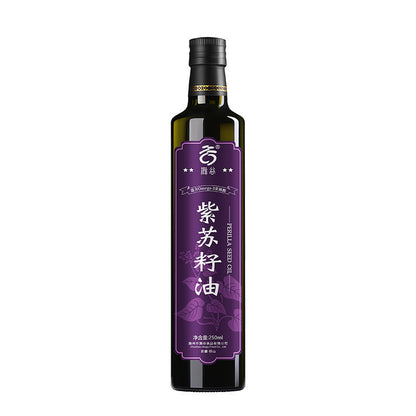 [新货亏本冲销量] 滁谷 纯紫苏籽油 瓶装 富含α-亚麻酸（ω-3）食用油 凉拌热炒 ChuGu Perilla Seed Oil Edible Oil Rich In Omega-3 (250ml)